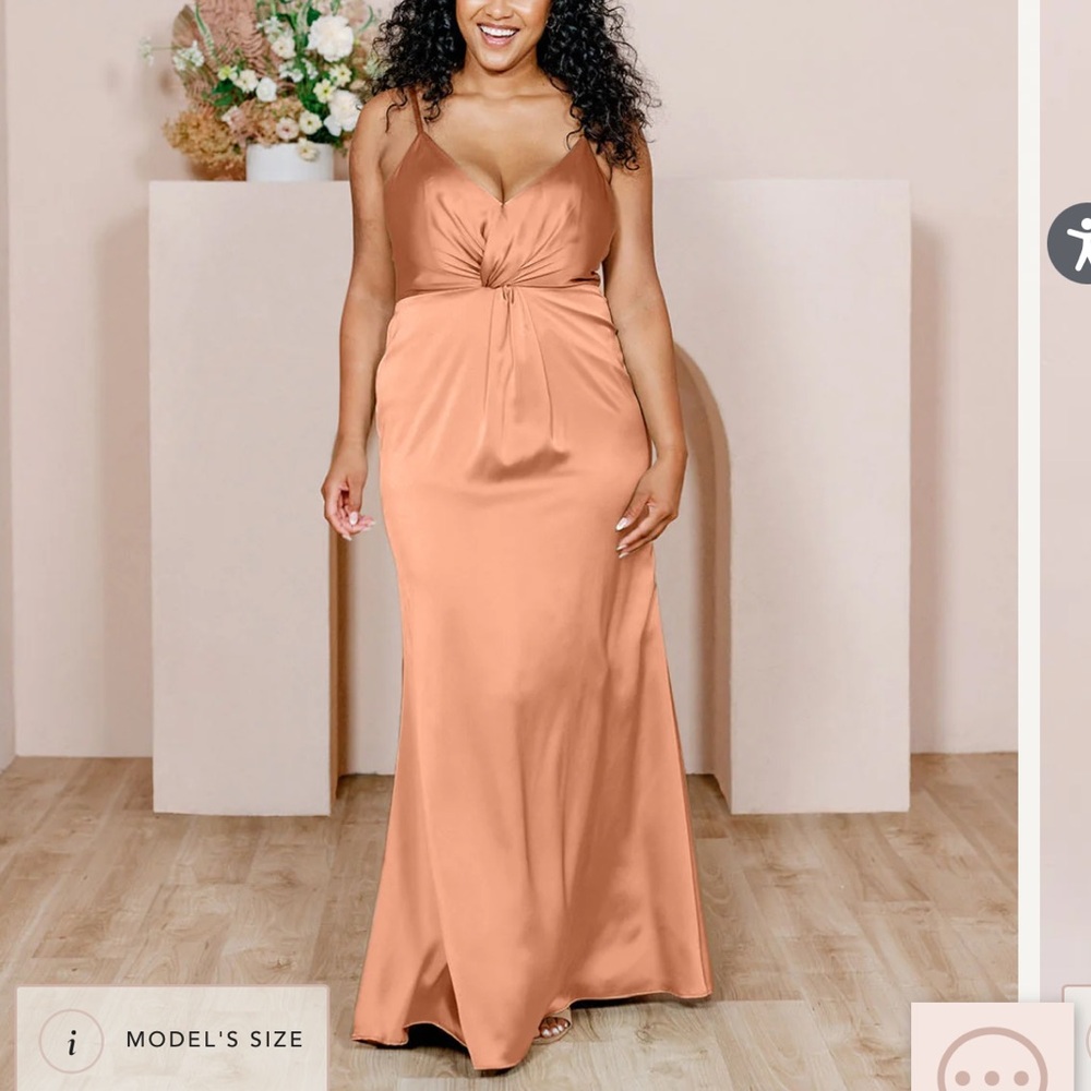 Revelry Giada Satin Dress